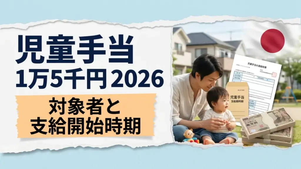 日本の児童手当1万5千円2026