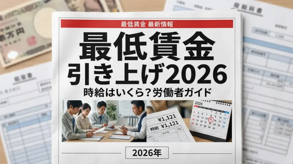 日本の最低賃金引き上げ2026